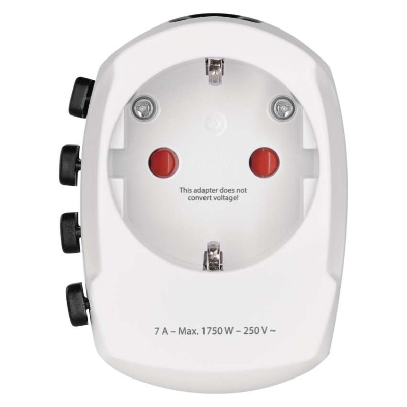 Universal Travel Adaptor for America, Africa, Asia, white [2]