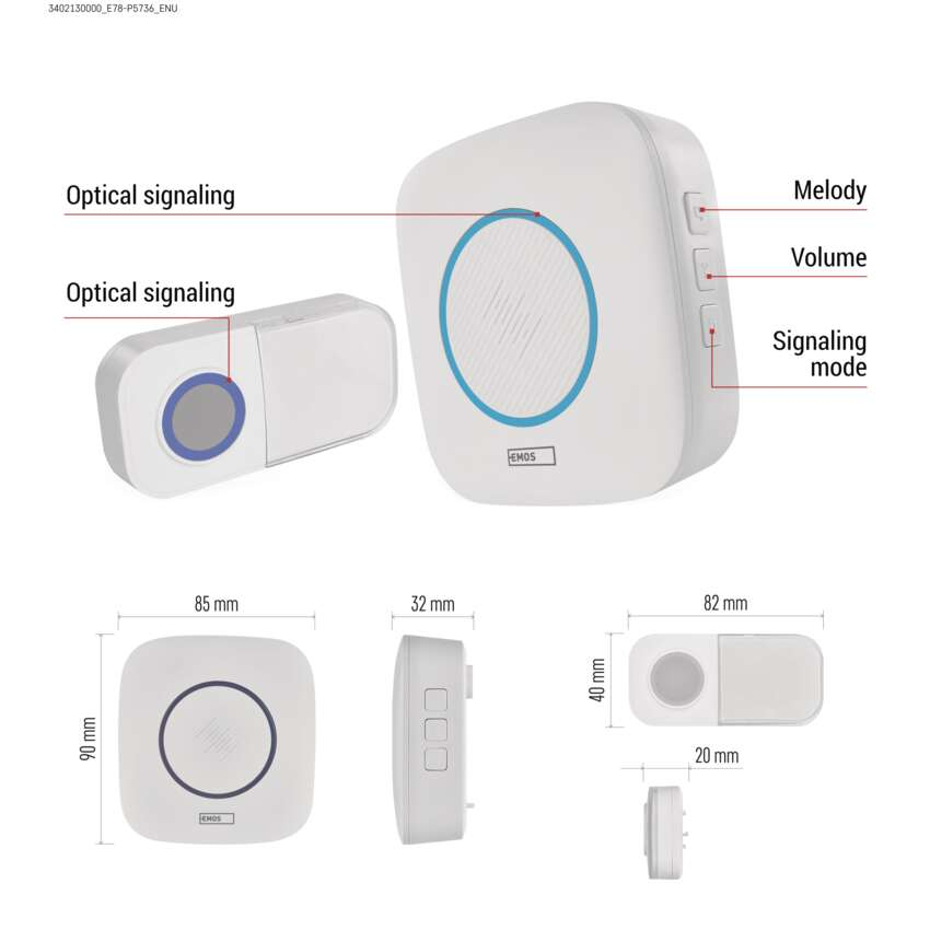 Wireless Doorbell P5736 [9]