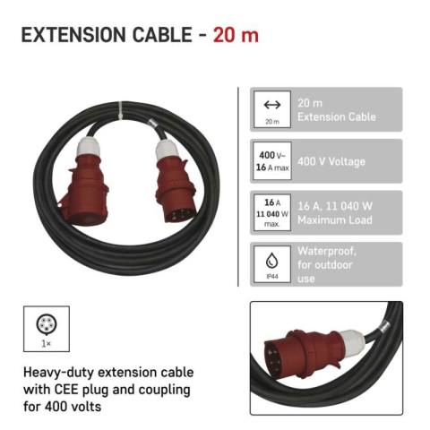 3-phase Extension Cord 5×16A 20m [1]