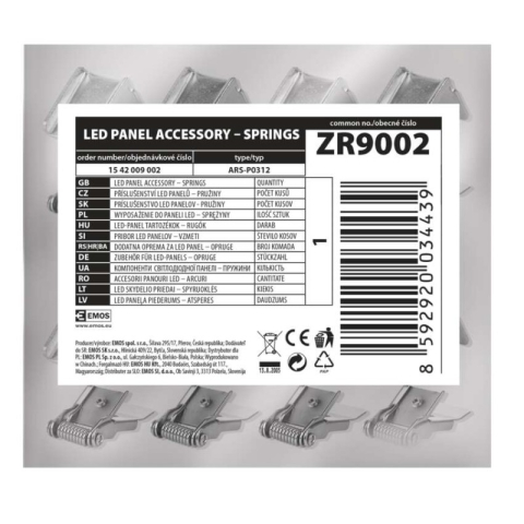 6 springs for panel 120×30 cm [1]