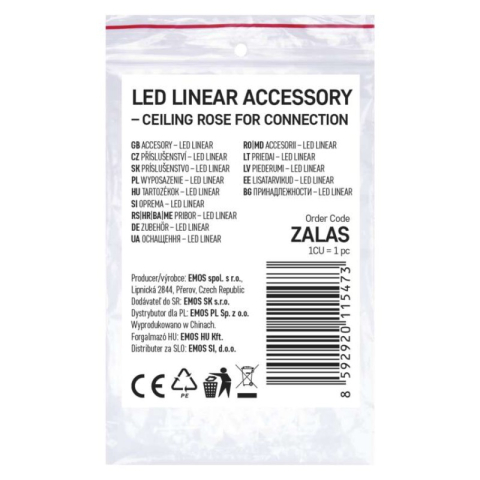 Accessories for connecting the power supply of ORTO linear luminaires [2]