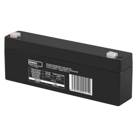 Baterii, acumulatori, incarcatoare - ACUMULATOR ACID SIGILAT SLA 12V 2.2AH-FASTON 4.7MM