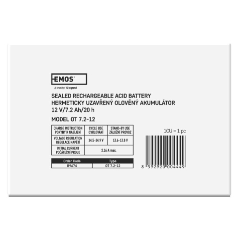 ACUMULATOR ACID SIGILAT SLA 12V 7.2AH-FASTON 6.3MM [7]