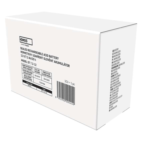 ACUMULATOR ACID SIGILAT SLA 12V 7.2AH-FASTON 6.3MM [9]