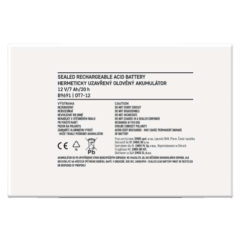 ACUMULATOR ACID SIGILAT SLA 12V 7AH [8]