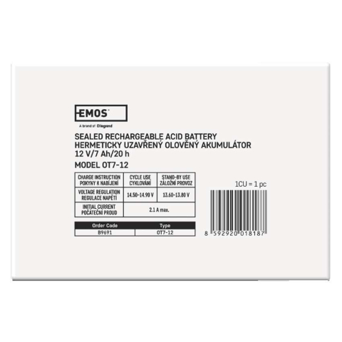 ACUMULATOR ACID SIGILAT SLA 12V 7AH [7]