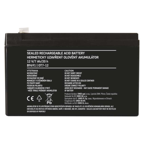 ACUMULATOR ACID SIGILAT SLA 12V 7AH [6]