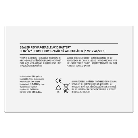 ACUMULATOR ACID SIGILAT SLA 6V 12AH-FASTON 4.7MM [6]