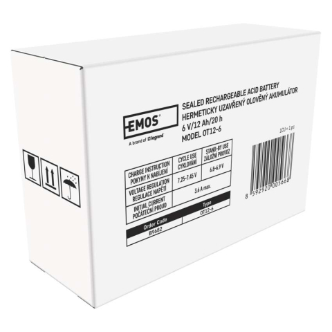 ACUMULATOR ACID SIGILAT SLA 6V 12AH-FASTON 4.7MM [8]