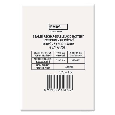 ACUMULATOR ACID SIGILAT SLA 6V 4AH PENTRU LANTERNE SI ALTE ECHIPAMENTE [4]