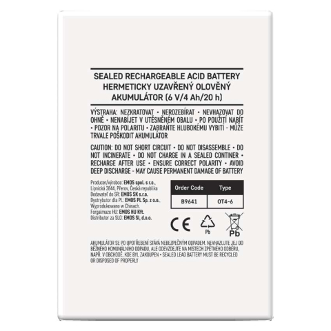 ACUMULATOR ACID SIGILAT SLA 6V 4AH PENTRU LANTERNE SI ALTE ECHIPAMENTE [5]