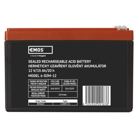 ACUMULATOR SLA DE TRACTIUNE 12V 15AH-FASTON 6.3MM [1]