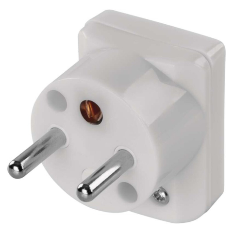 Emos - Angle Plu for extension cord, white