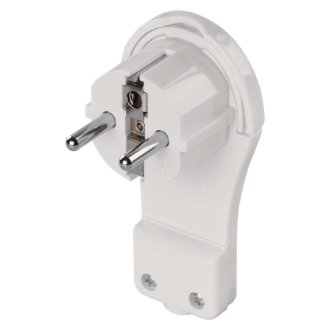 Plugs, sockets FRENCH - Angle Plug for extension cord, white