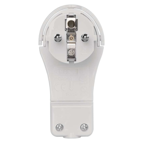 Angle Plug for extension cord, white [1]