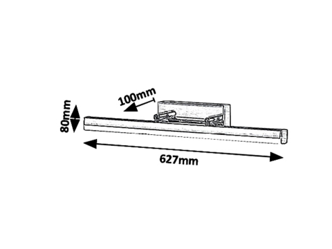 APLICA PENTRU BAIE SILAS BRONZ, 63 CM [2]