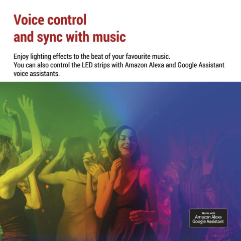 BANDA LED FLEXIBILA GOSMART NEON, 3 M, RGBIC, DIMABILA, WI-FI [4]