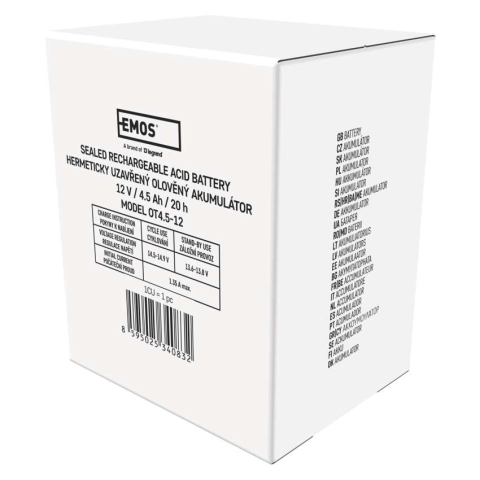 BATERIE REINCARCABILA SLA 12V 4.5AH CU TERMINAL FASTON 4.7MM [9]