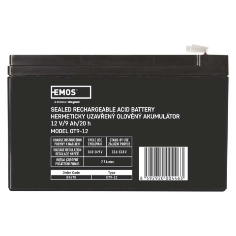 BATERIE REINCARCABILA SLA 12V 9AH-FASTON 6.3MM [1]