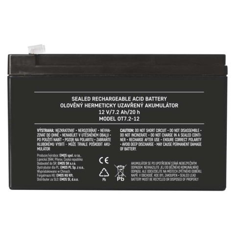 BATERIE SLA 12V 7.2Ah-FASTON 4.7MM [4]