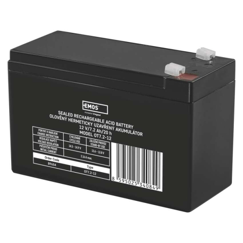 Baterii, acumulatori, incarcatoare - BATERIE SLA 12V 7.2Ah-FASTON 4.7MM