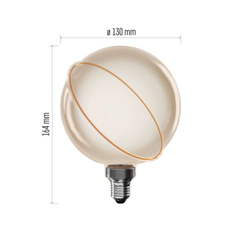 BEC LED DECO G130SRA E27, 4W, 220LM, FLAME [1]