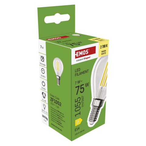 BEC LED FILAMENT MINI GLOBE, E14, 7 W, 1055 LM, LUMINA CALDA [7]