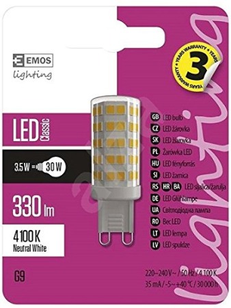 Becuri pentru spot - BEC LED G9 3.5 W , 4000 K