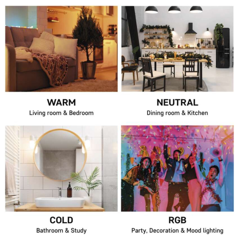 BEC LED INTELIGENT GOSMART A60, E27, 11W, RGB, DIMABIL, WI-FI [6]