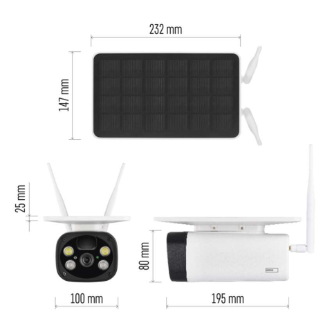 CAMERA SUPRAVEGHERE EXTERIOR GOSMART IP-600 EYE, CU BATERIE SI PANOU SOLAR, WI-FI [1]