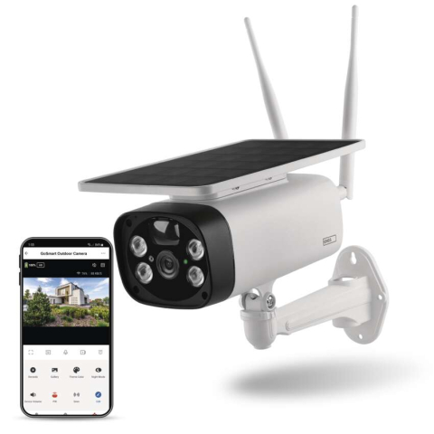 Smart Home - CAMERA SUPRAVEGHERE EXTERIOR GOSMART IP-600 EYE, CU BATERIE SI PANOU SOLAR, WI-FI