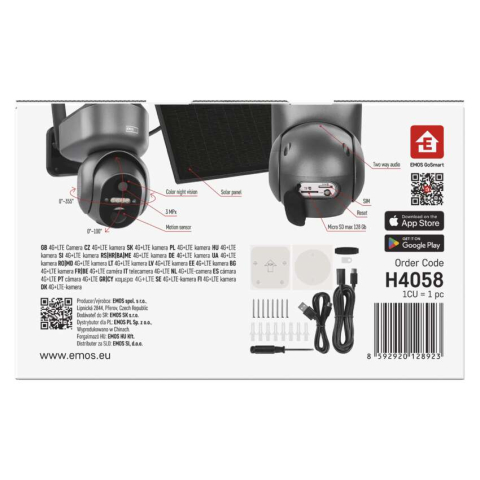 CAMERA SUPRAVEGHERE EXTERIOR GOSMART IP-6---OWL, ROTATIVA, 4G LTE, PANOU SOLAR [19]