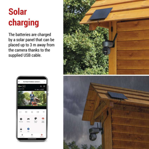 CAMERA SUPRAVEGHERE EXTERIOR GOSMART IP-6---OWL, ROTATIVA, 4G LTE, PANOU SOLAR [6]