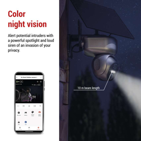 CAMERA SUPRAVEGHERE EXTERIOR GOSMART IP-6---OWL, ROTATIVA, 4G LTE, PANOU SOLAR [5]