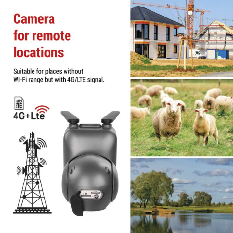 CAMERA SUPRAVEGHERE EXTERIOR GOSMART IP-6---OWL, ROTATIVA, 4G LTE, PANOU SOLAR [4]