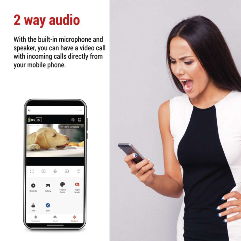 CAMERA SUPRAVEGHERE GOSMART IP-220W, ROTATIVA, WI-FI, PENTRU INTERIOR [5]