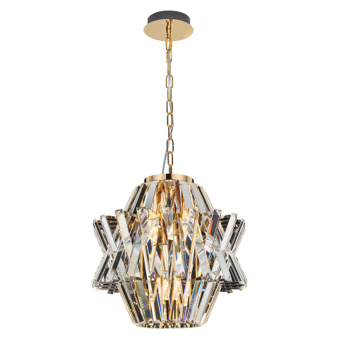 Corpuri de iluminat interior - CANDELABRU CROWN AURIU MIC