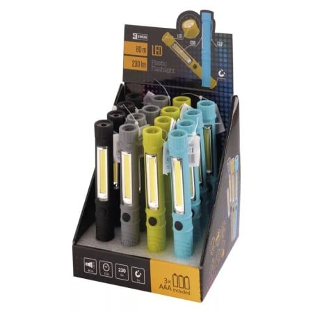 Lanterne - COB LED + Lanternă LED, 230 lm, 3 × AAA   P3897
