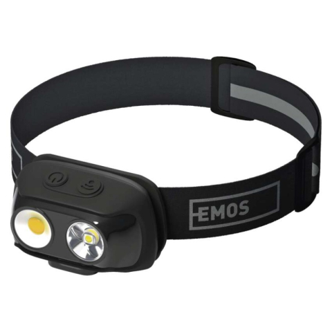 Emos - COB LED Rechargeable Headlamp P3542, 500 lm, 130 m, Li-pol 1200 mAh