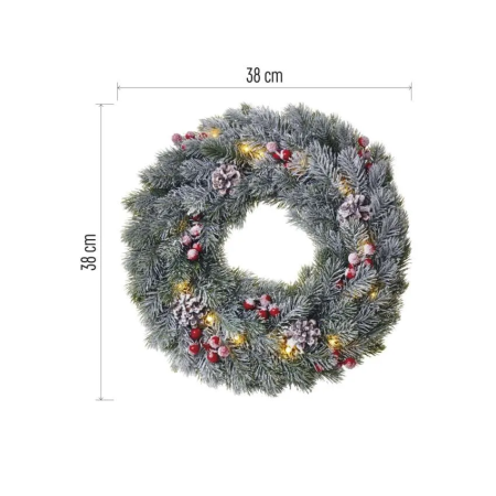 CORONA DE CRACIUN LED CU ZAPADA [5]