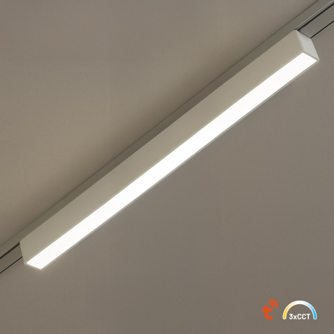 Sine magnetice slim - CORP LINIAR PENTRU SINA MAGNETICA SLIM, 61cm, 20W, 1836LM, TUYA CCT,Alb, 48V