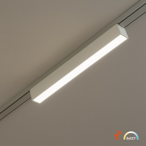 Sine magnetice slim - CORP LINIAR PENTRU SINA MAGNETICA SLIM,ALB, 23CM, 10W, 1046L, TUYA CCT, 48V