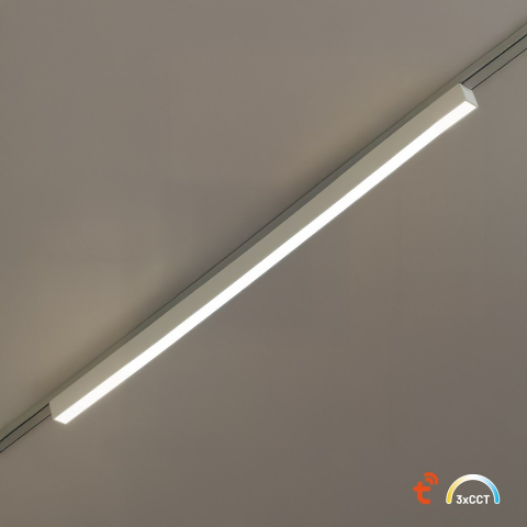 Sine magnetice slim - CORP LINIAR PENTRU SINA MAGNETICA SLIM, ALB, 91cm, 30W , 2751LM, TUYA CCT,48V