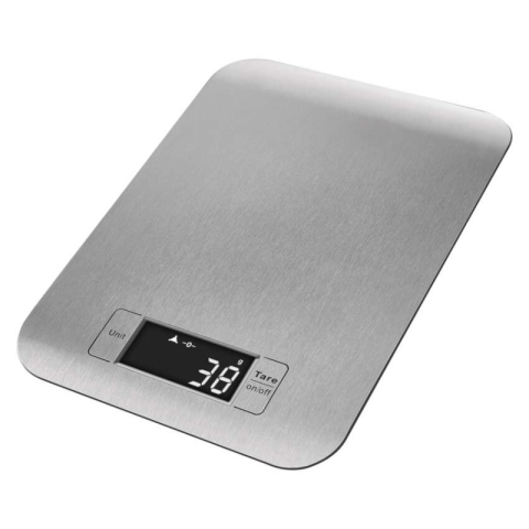 Personal and kitchen scales - Digital kitchen scale EV012, silver