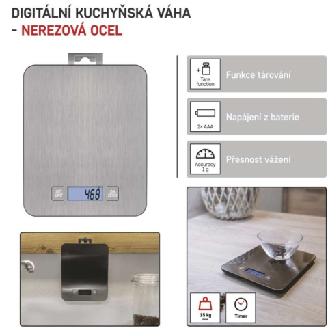 Digital kitchen scale EV023 silver [1]