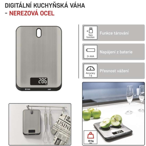 Digital Kitchen Scale EV026, silver [1]