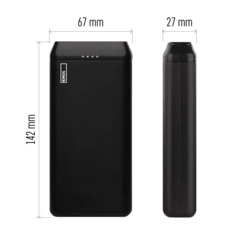 EMOS ALPHA2 20 Portable Power bank, 20 000 mAh, 10 W, black [1]