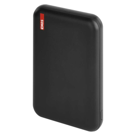 Powerbanks - EMOS Portable Power bank WI 521, 5 000 mAh, 20 W+Wireless, black