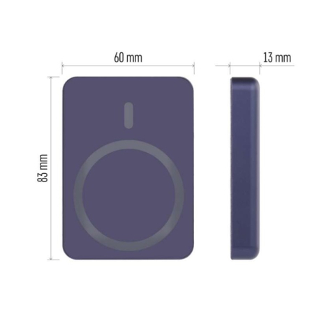 EMOS Portable Power bank WI 522, 5 000 mAh, 20 W+Wireless, blue [2]