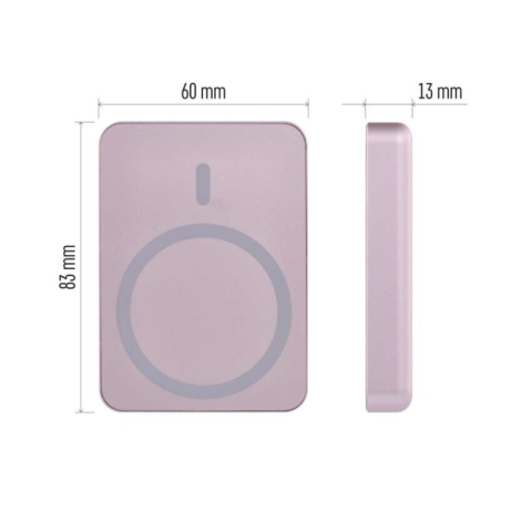 EMOS Portable Power bank WI 522, 5 000 mAh, 20 W+Wireless, salmon [2]